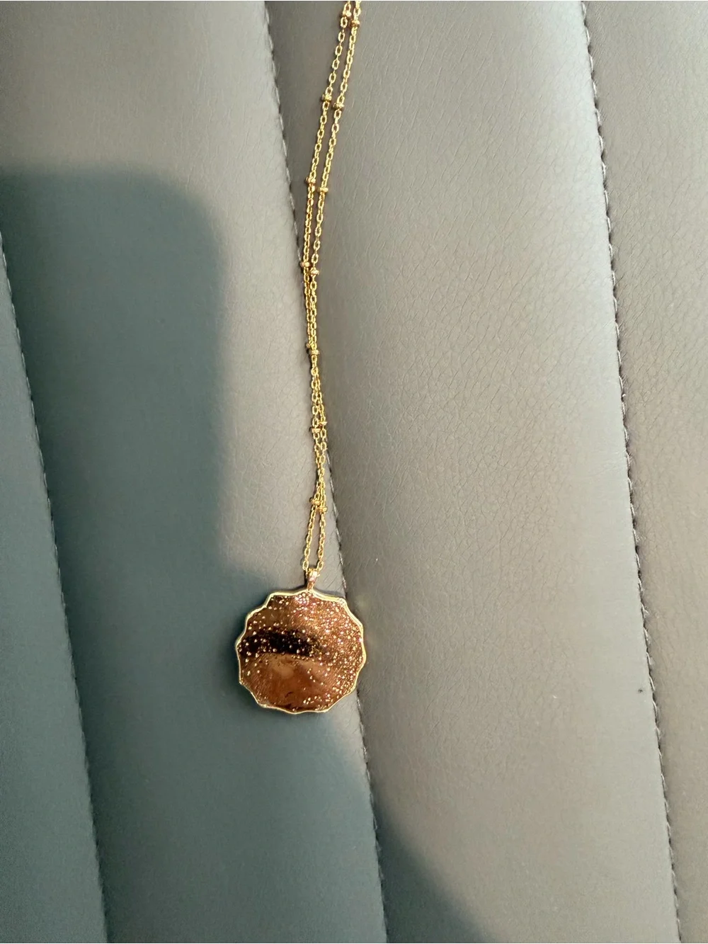 Gorjana Gold Floral Medallion Necklace